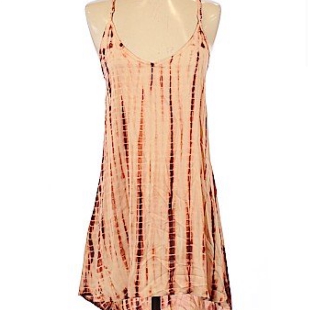 Blue life tie dye cami dress small